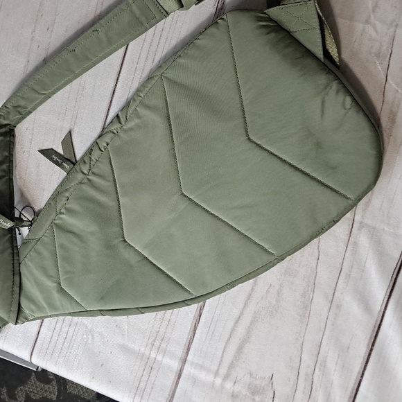 Vera Bradley Quilted Sling Bag in Olive Green - Picture 8 of 11